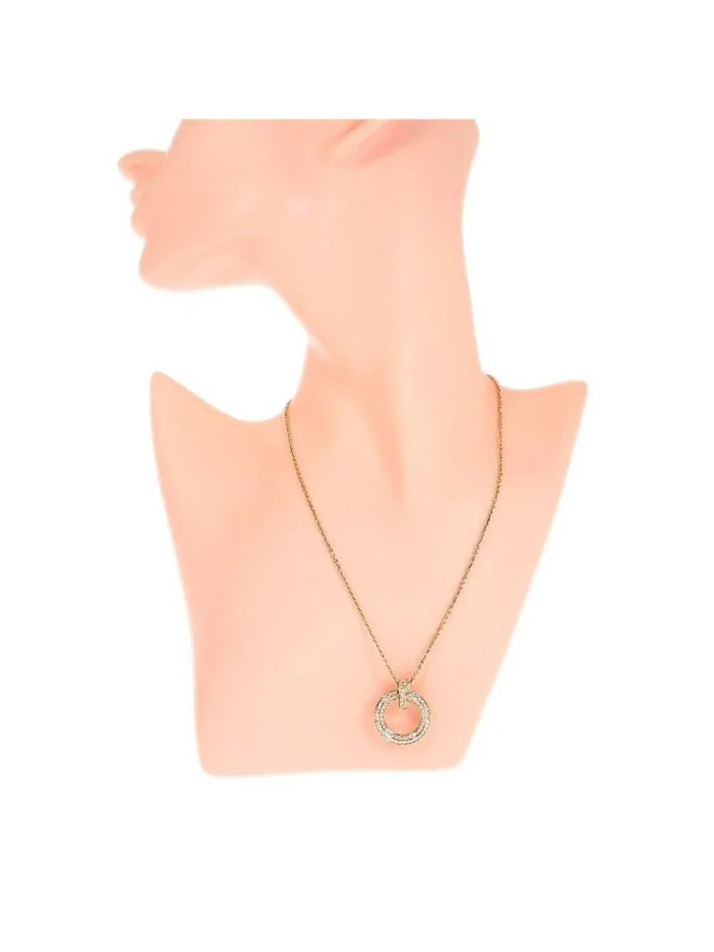 Tiffany & Co T One Circle Pendant Included 18k Gold Diamond